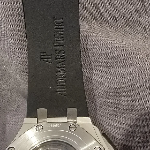 Audemars Piguet Silver and Black Watch - Picture 5 of 7